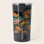 Cat and Plant 11 (Black Cats) Travel Mug Gallery Image 1
