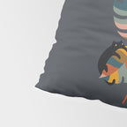 Cat and Plant 11 (Black Cats) Pillow Sham Gallery Image 4