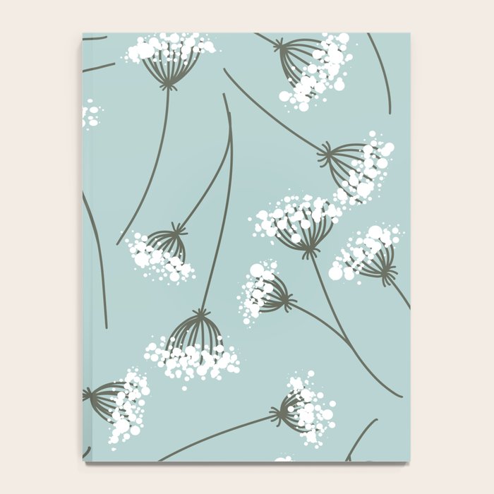 Queen Anne's Lace Floral Pattern Notebook Gallery Image 4