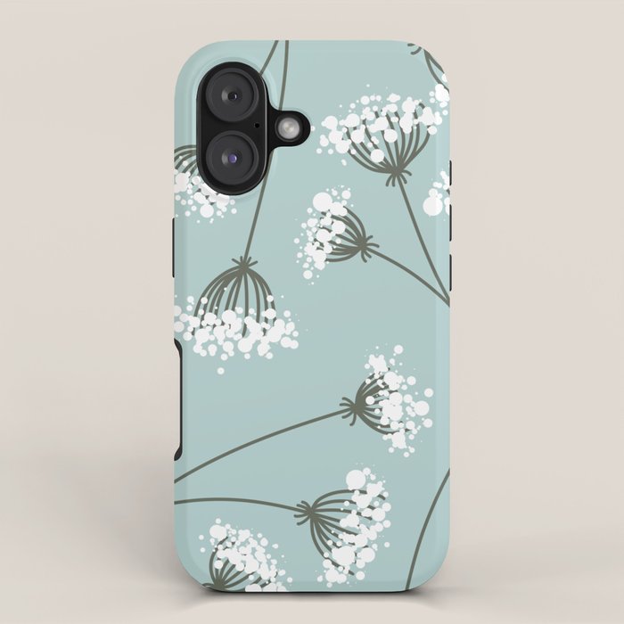 Queen Anne's Lace Floral Pattern iPhone Case Gallery Image 1