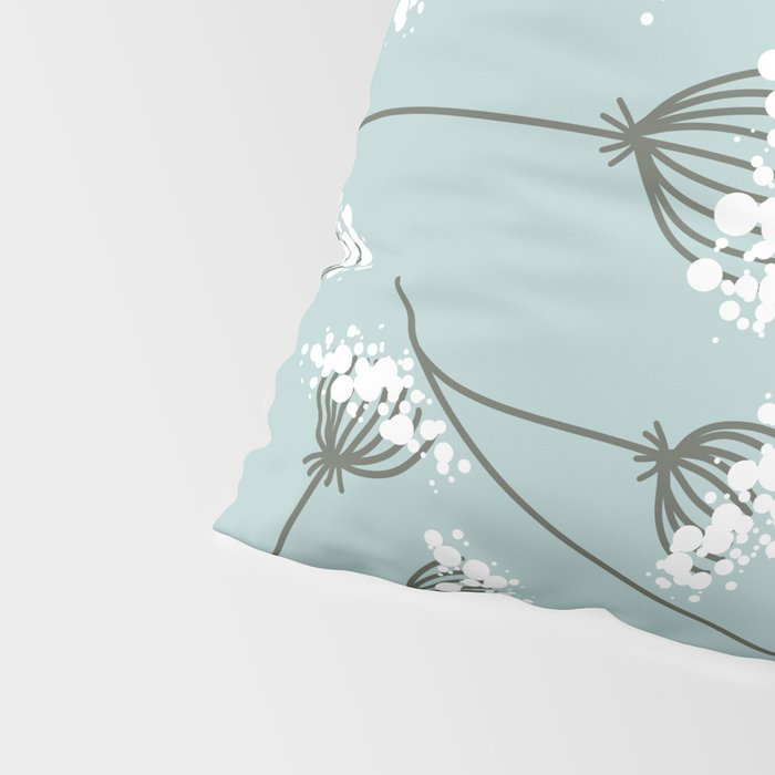 Queen Anne's Lace Floral Pattern Pillow Sham Gallery Image 4