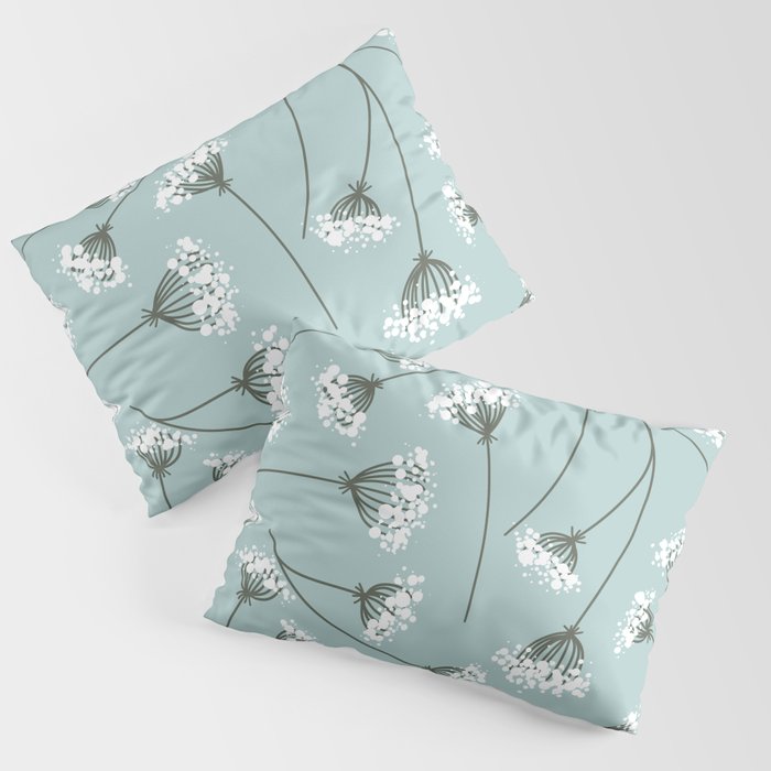 Queen Anne's Lace Floral Pattern Pillow Sham Gallery Image 3