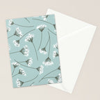 Queen Anne's Lace Floral Pattern Stationery Card Gallery Image 2
