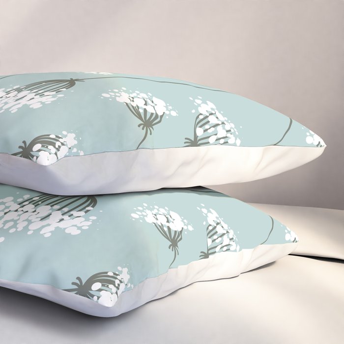 Queen Anne's Lace Floral Pattern Pillow Sham Gallery Image 3
