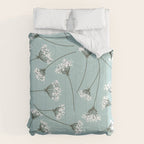 Queen Anne's Lace Floral Pattern Comforter Gallery Image 6