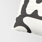 Abstract Black&White Cutouts Pillow Sham Gallery Image 4