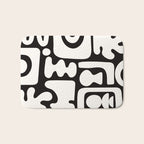 Abstract Black&White Cutouts Bath Mat Gallery Image 1