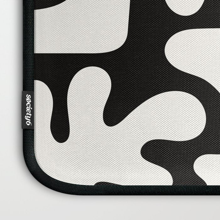 Abstract Black&White Cutouts Laptop Sleeve Gallery Image 3