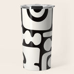 Abstract Black&White Cutouts Travel Mug Gallery Image 1