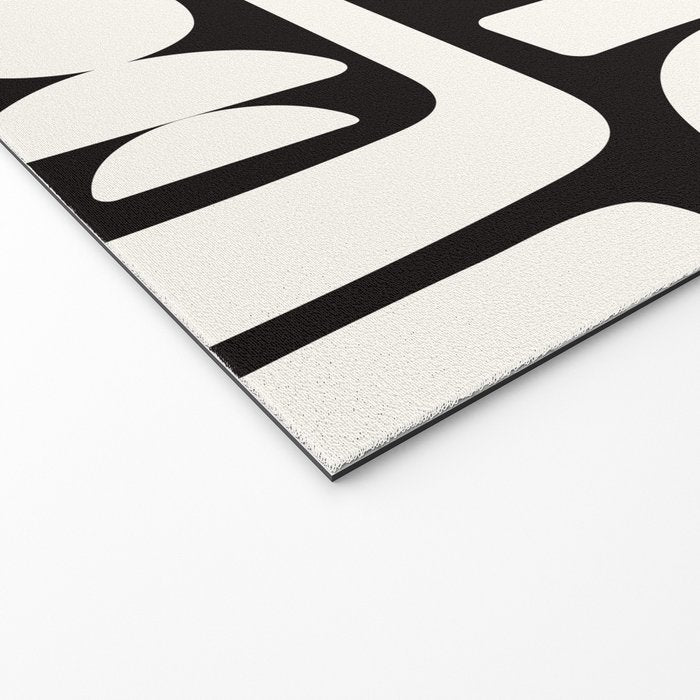 Abstract Black&White Cutouts Welcome Mat Gallery Image 2