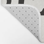 Abstract Black&White Cutouts Bath Mat Gallery Image 2