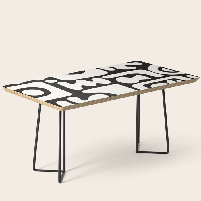 Abstract Black&White Cutouts Coffee Table Gallery Image 1