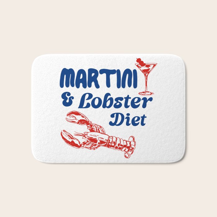 Martini and Lobster Diet Bath Mat Gallery Image 1