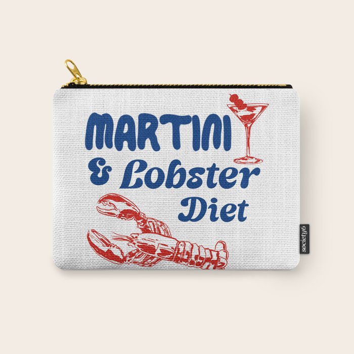 Martini and Lobster Diet Carry All Pouch Gallery Image 1