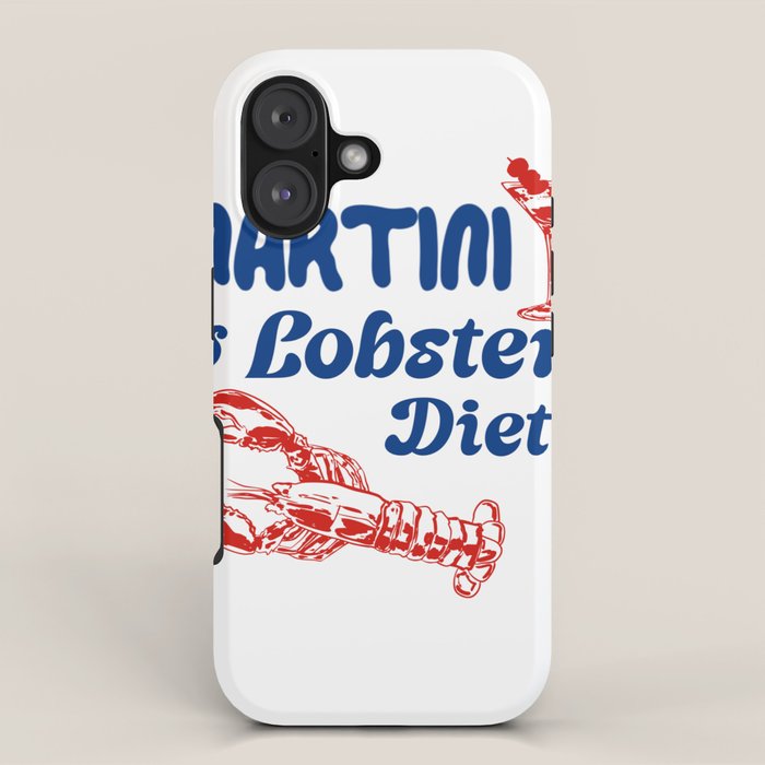 Martini and Lobster Diet iPhone Case Gallery Image 1