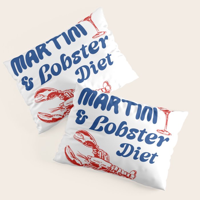 Martini and Lobster Diet Pillow Sham Gallery Image 1