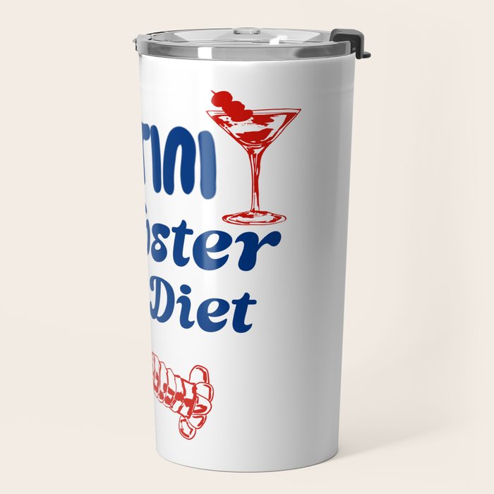 Martini and Lobster Diet Travel Mug Gallery Image 2
