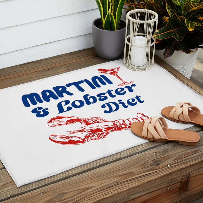 Martini and Lobster Diet Outdoor Rug Gallery Image 2