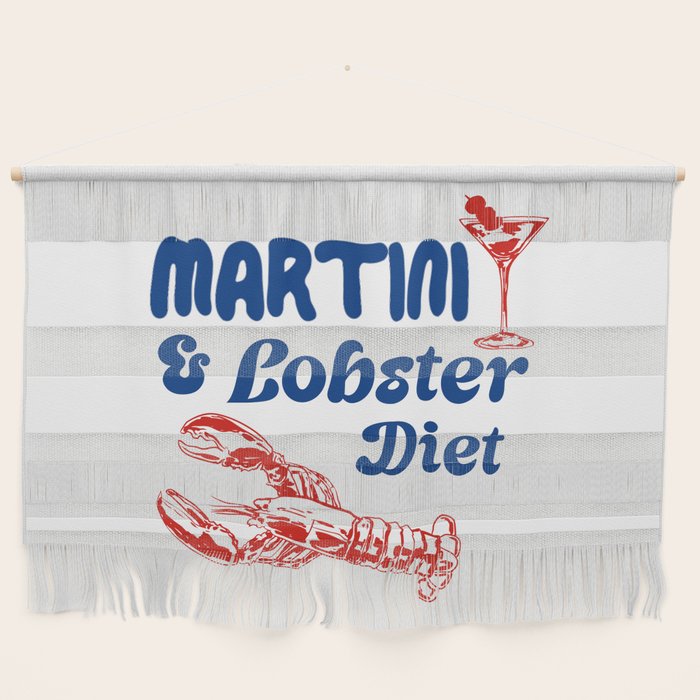 Martini and Lobster Diet Wall Hanging Gallery Image 1