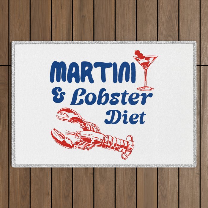 Martini and Lobster Diet Outdoor Rug Gallery Image 1