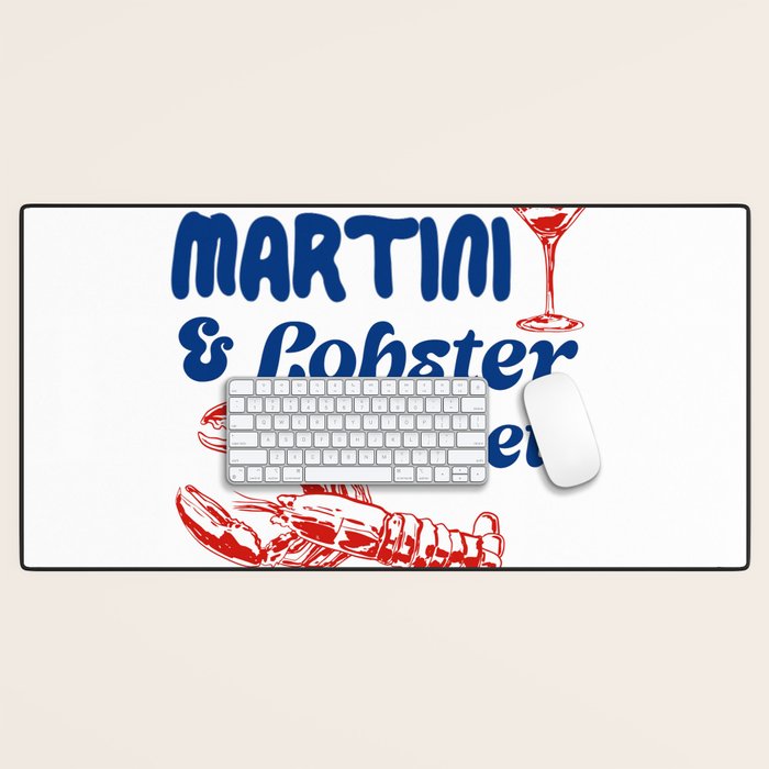 Martini and Lobster Diet Desk Mat Gallery Image 1