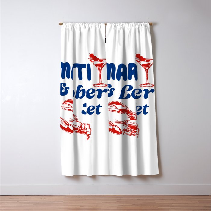 Martini and Lobster Diet Window Curtain Gallery Image 3