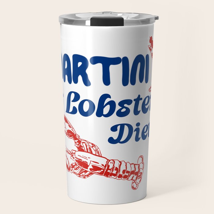 Martini and Lobster Diet Travel Mug Gallery Image 1