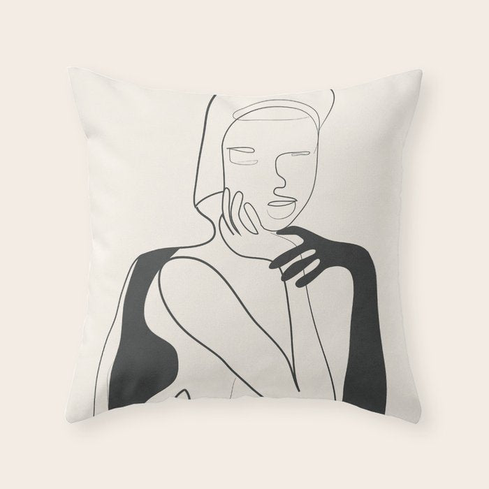Soft Feeling 3 Throw Pillow Gallery Image 6