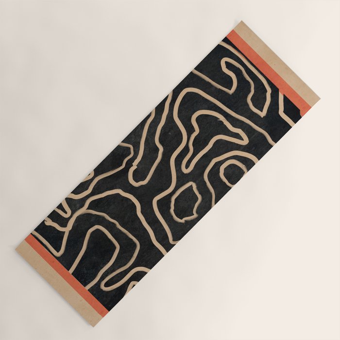 Abstract line art 159 Yoga Mat Gallery Image 1
