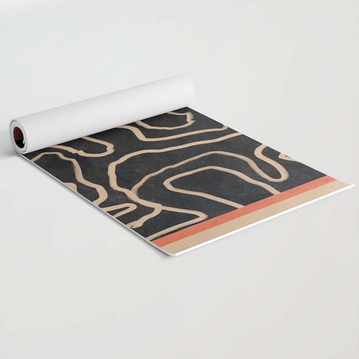 Abstract line art 159 Yoga Mat Gallery Image 2