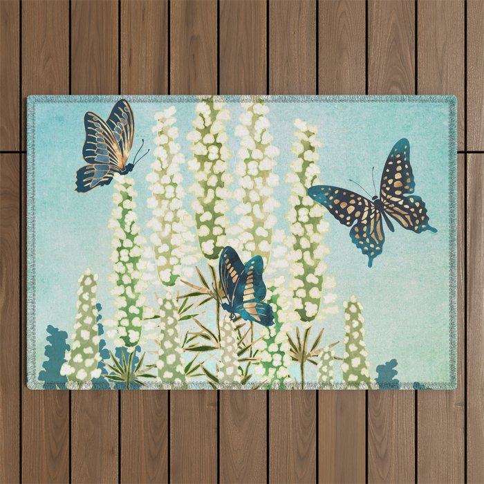 Butterfly Garden Outdoor Rug Gallery Image 1