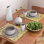 flower power // retro flower pattern by surfy birdy Placemat Gallery Image 2