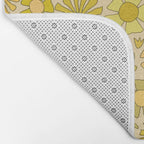 flower power // retro flower pattern by surfy birdy Bath Mat Gallery Image 2