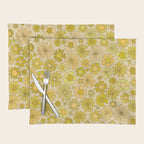 flower power // retro flower pattern by surfy birdy Placemat Gallery Image 1