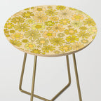 flower power // retro flower pattern by surfy birdy Side Table Gallery Image 2