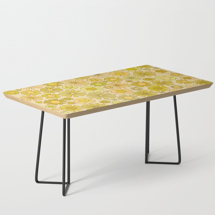 flower power // retro flower pattern by surfy birdy Coffee Table Gallery Image 1