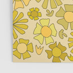 flower power // retro flower pattern by surfy birdy Poster Gallery Image 3