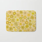 flower power // retro flower pattern by surfy birdy Bath Mat Gallery Image 1