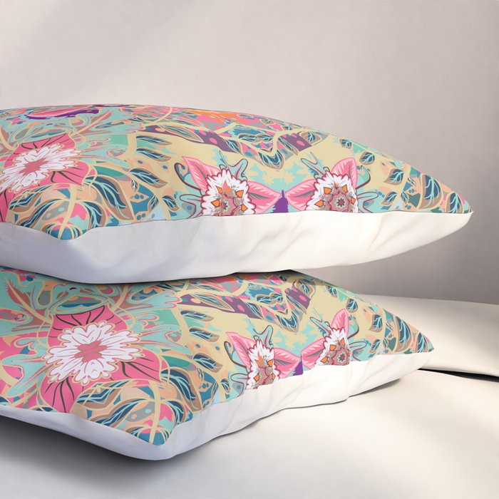 Mandala - Turquoise Boho Pillow Sham Gallery Image 3