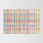  Holiday 2025 Cheerful Plaid Watercolor Gingham Rug Gallery Image 2