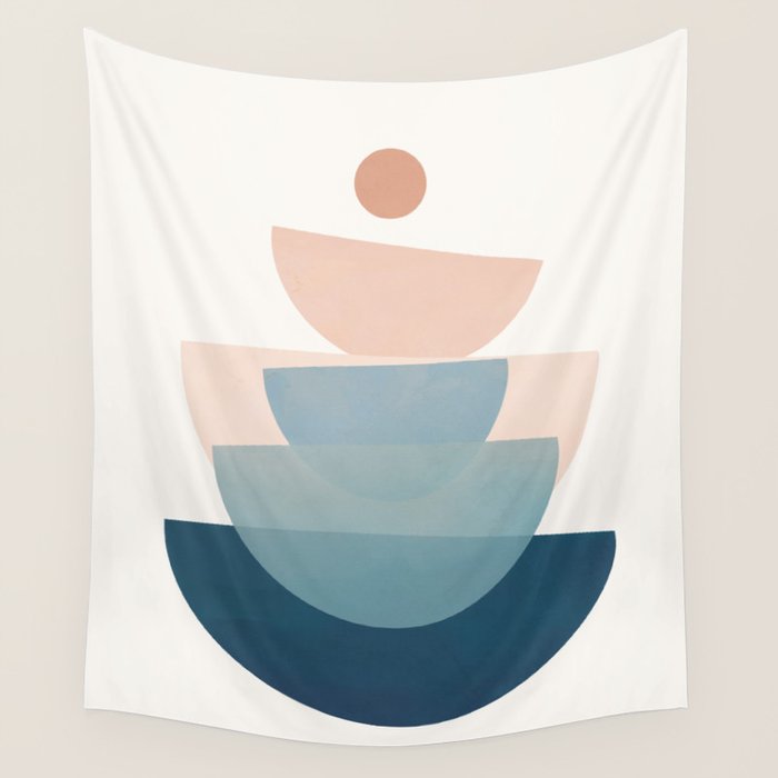 Abstract Minimal Shapes 31 Wall Tapestry Gallery Image 4
