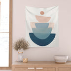 Abstract Minimal Shapes 31 Wall Tapestry Gallery Image 2