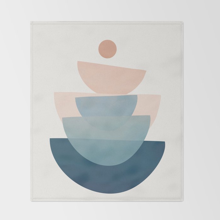 Abstract Minimal Shapes 31 Throw Blanket Gallery Image 2