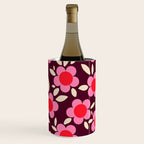 Pink and Maroon Flowers Pop Wine Chiller Gallery Image 3