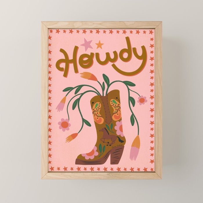 Howdy Mini Art Print Gallery Image 1