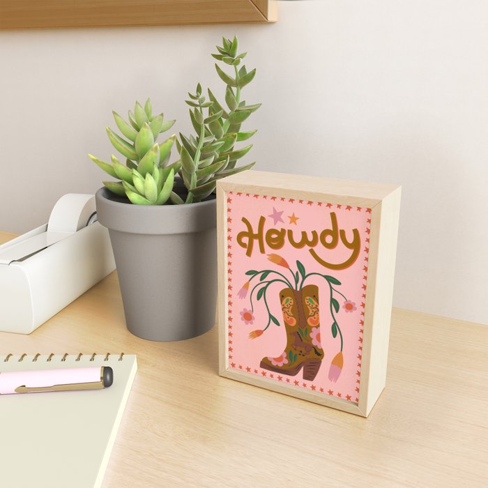 Howdy Mini Art Print Gallery Image 2