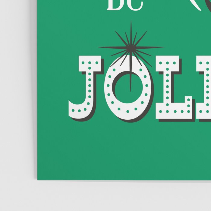 'Tis The Season - Retro Santa Green Poster Gallery Image 3