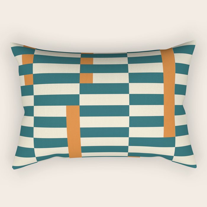 Latter - Teal Rectangular Pillow Gallery Image 2