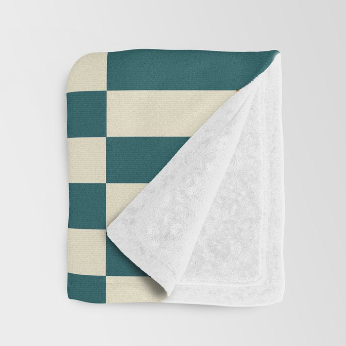 Latter - Teal Throw Blanket Gallery Image 3