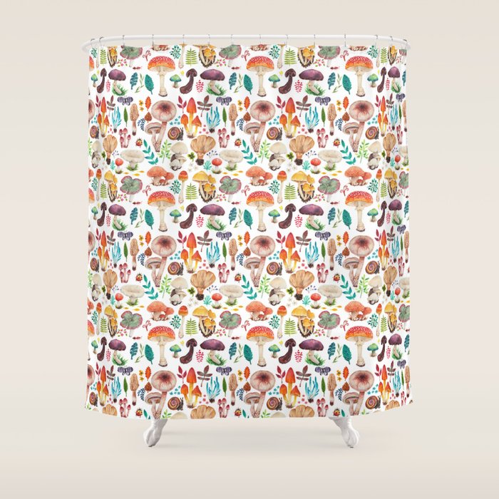 Mushroom heart Shower Curtain Gallery Image 1